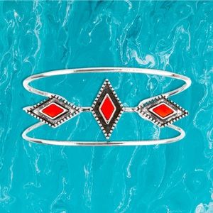 Paparazzi Desert Diamondback Bracelet in Red